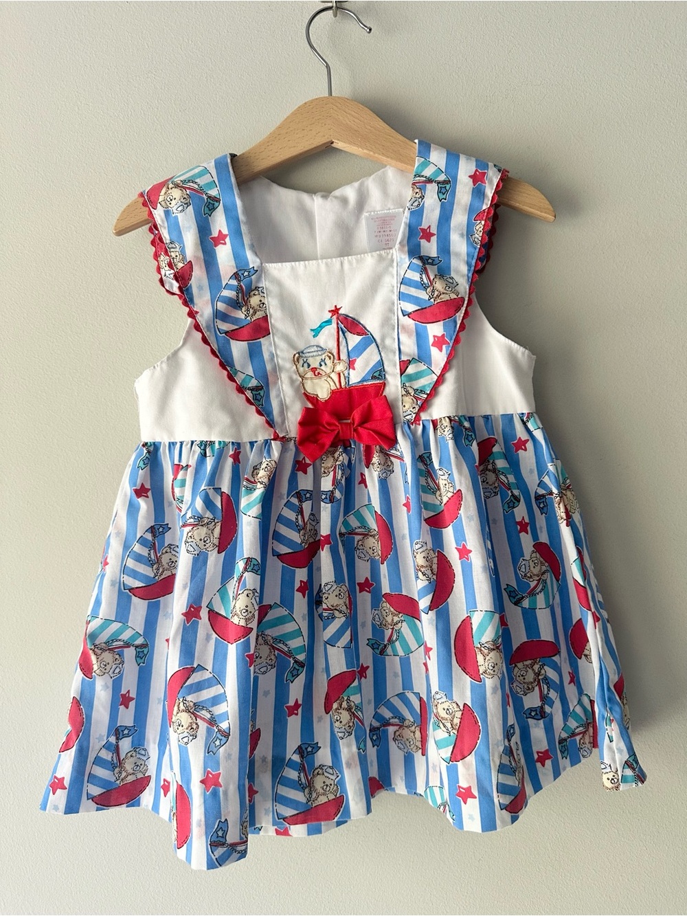 Vintage Teddy Bear Sailor Dress